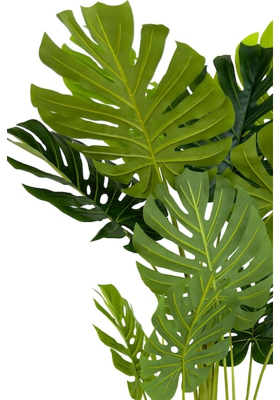 Yapay Monstera Ağacı Deve Tabani 170 Cm Si Yah Gümüş Darbuka Saksıda Siyah Gumus