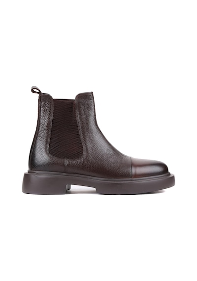 Shoetyle - Kahverengi Deri Erkek Chelsea Bot 250-080-920-kahverengi Kahverengi