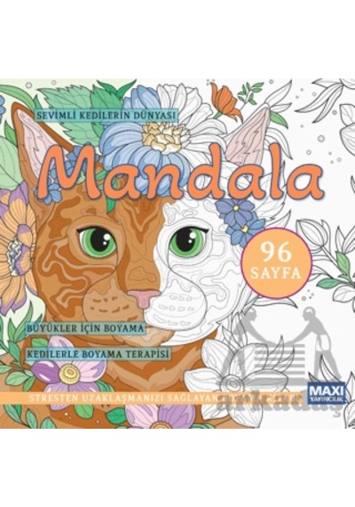 Sevimli Kedilerin Dünyası Mandala Maxi Yayıncılık