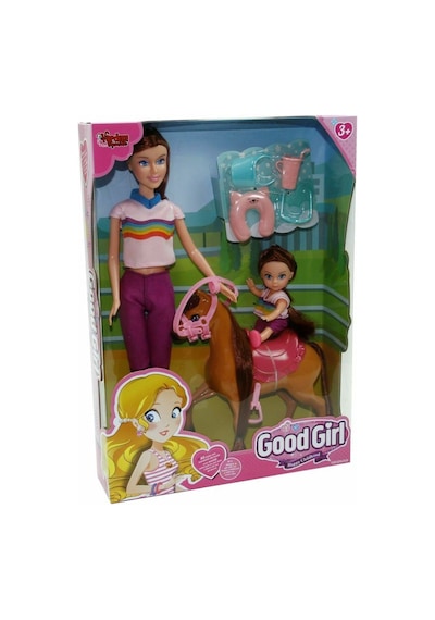 Wg-115162 Kutulu 29cm Atlı Kızı Ve Anne Bebek - Vardem Oyuncak - Elwm-891826 1 Adet