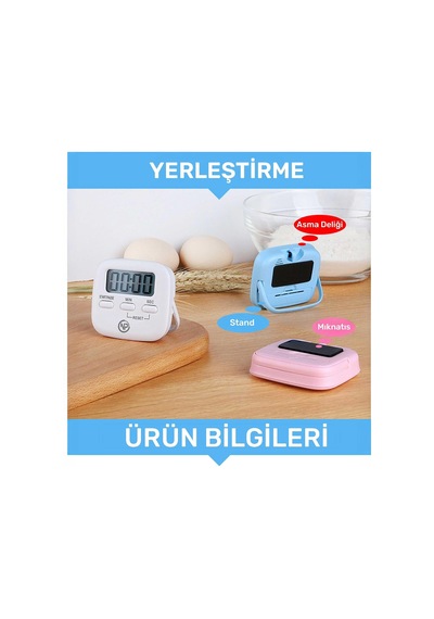 Npt05p Mutfak,ders,yemek İçin 99:59dk Dijital Alarm Kronometre,pomodoro Öğrenci Motivasyon Saati