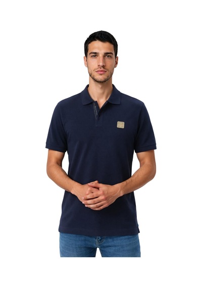 Arma Ar-ma Erkek Polo Yaka Tişört Baskisiz Basic Örme Kumaş Regular Fit %100 Pamuk 30/1 Çift Toplama Penye Pike Y31374358002 Lacivert-l1