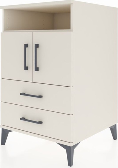Kronos Komodin 2 Raflı 2 Çekmeceli 2 Kapaklı 60x59x96 Aytaşı-... Aytaşı