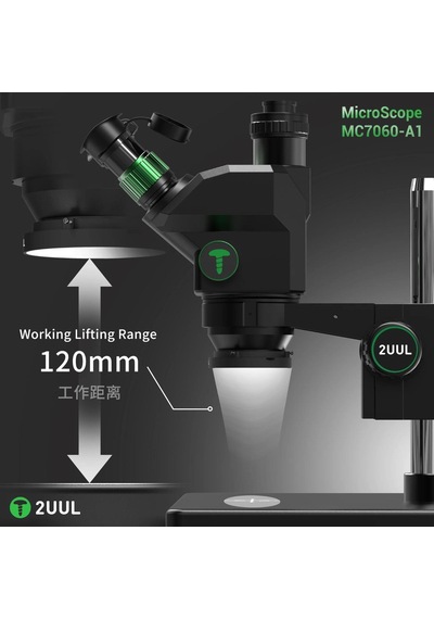 2uul Mc7060-a1 7-60x Senkron Zoom Trinoküler Pcb Mikro Çalışma Mikroskobu