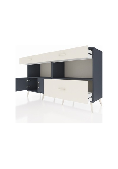 Hyperion Konsol 2 Raflı 3 Çekmeceli 2 Kapaklı 176x44x99 Antrasit- Antrasit-antrasit/aytaşı Hyperion Konsol 2 Raflı 3 Çekmeceli 2 Kapaklı 176x44x99 Antrasit- Antrasit-antrasit/aytaşı