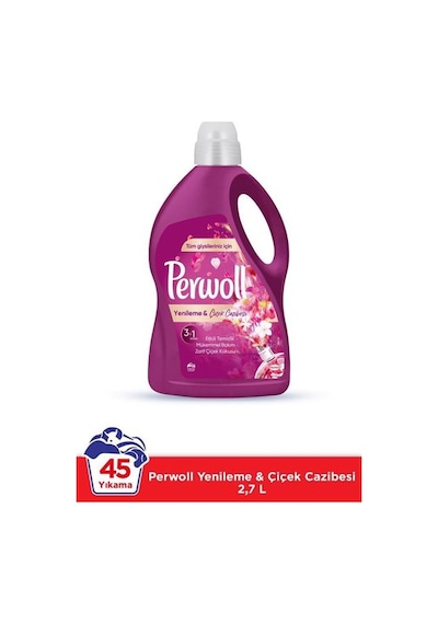 Perwoll Yenileme & Çiçek Cazibesi Sıvı Çamaşır Deterjanı 2700 ML