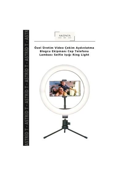 Özel Üretim Video Çekim Aydınlatma Blogcu Ekipmanı Cep Telefonu Lambası Selfie Işığı Ring Light