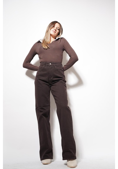 Ckm Moda Hate Straight Pantolon Kahve