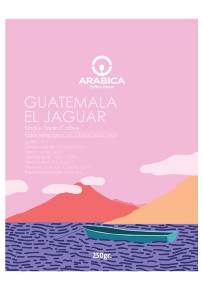 Guatemala El Jaguar 250g Öğütülmüş Kahve Taze Kavrulmuş Espresso