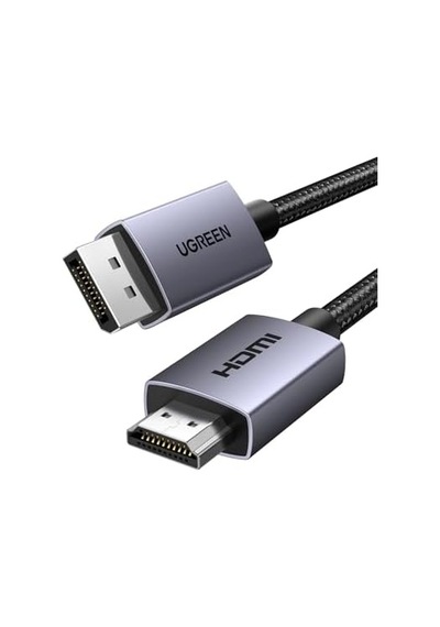 4k 1080p 120hz Displayport 1.2 To Hdmı 1.4 Örgülü Kablo, 1.5m, 35841