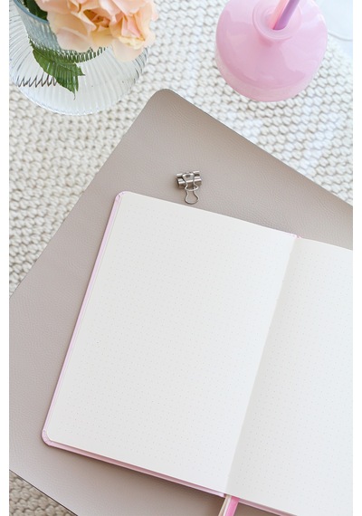 A5 Bullet Journal Noktalı Defter 140 Gr. 80 Yaprak Cotton Candy Pembe