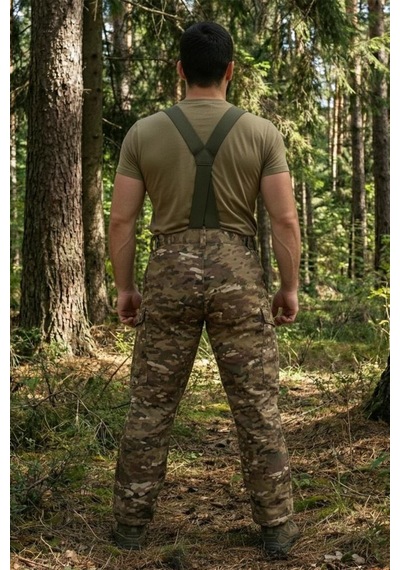 Hadpols Single Sword Softshell Su Geçirmez İçi Polarlı Salopet Pantolon Soğuk Koruma Zorlu Hava Kamp Giysisi Kamuflaj