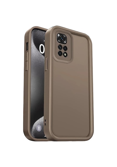 Xiaomi Redmi 10 2022 Kılıf Viera Silikon - Kahverengi 0.2M-Çok Renkli