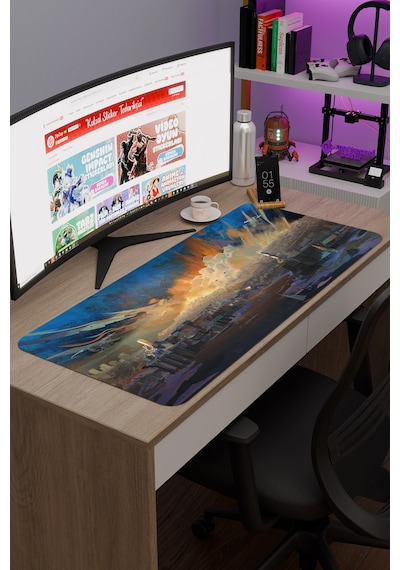 Disco Elysium Kaymaz Dikişli Kauçuk Oyuncu Mousepad V5 - 90x40 Xxl Gaming Mouse Pad Fare Altlığı