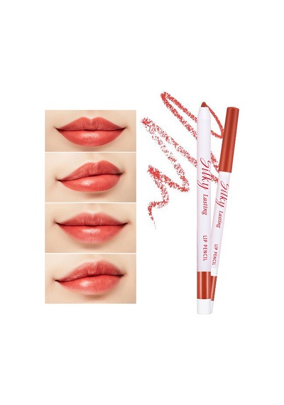 Missha Silky Lasting Lip Pencil İpeksi Dokuda Kalıcı Dudak Kalemi BR02/Salsa Red