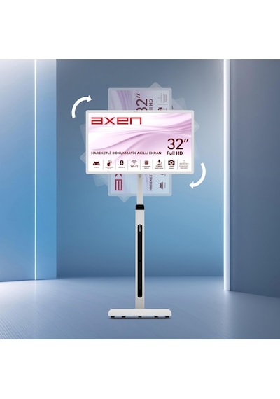 Axen 32" Ax32fmtr-a13b Full Hd Dokunmatik Android 13 Smart Taşınabilir Monitör-tv 8gb Ram-128gb Rom 32"