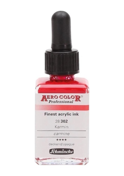 Schmincke Aero Color Akrilik Mürekkep 28 Ml. 302 Carmine Diğer