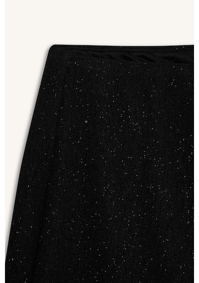 DeFacto Flare Fit Düz Paça Uzun Boy Bürümcük Pantolon E1870AX24WNBK81 Siyah