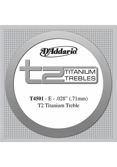 D'addario T2 Titanium Normal Single String T4501 - Mi Tek Tel Kla