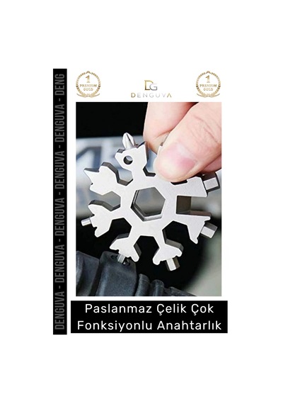 Anahtarlık Paslanmaz Çelik Alyan Tornavida Takımı Çok Fonksiyonlu Konserve Açacağı
