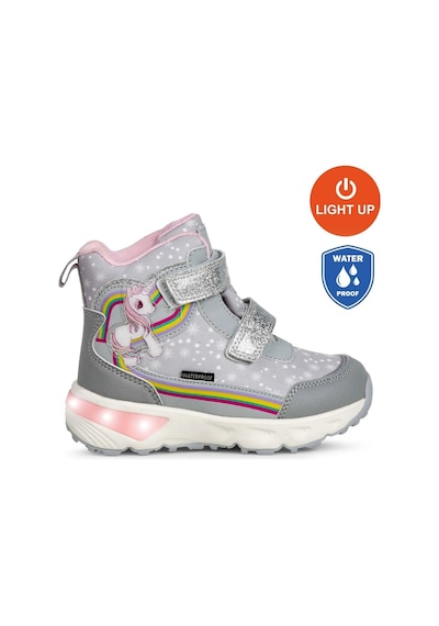 Buckhead Unicornie Kız Çocuk Işıklı Bot - Gri Waterproof Buck3033-004