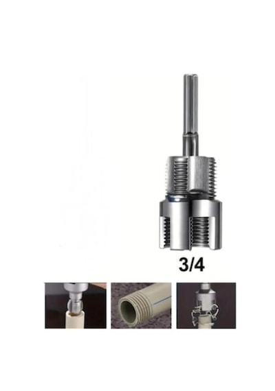 3/4 25 Mm İç Dış Plastik Boru Diş Açma Seti 3/4 İnç Borularla Uyumlu
