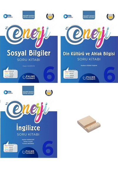 6. Sınıf Enerji Sosyal Bilgiler Din Kültürü Ve İngilizce Soru Bankası 3lü Set