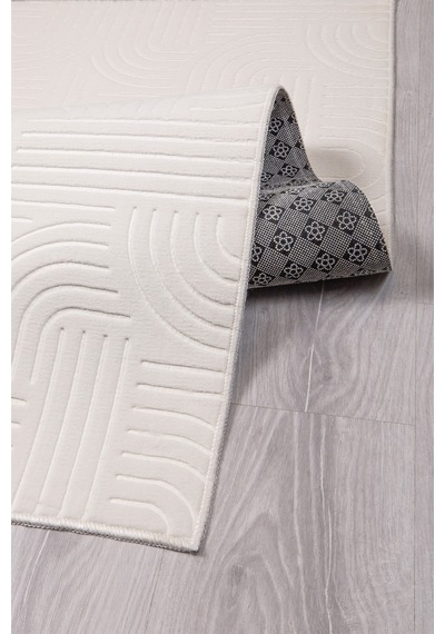 My Evilla Bohem Krem Emboss Premium Seri Kaymaz Taban Jel Taban Halı Yolluk Antre Hol Salon Mutfak Halısı