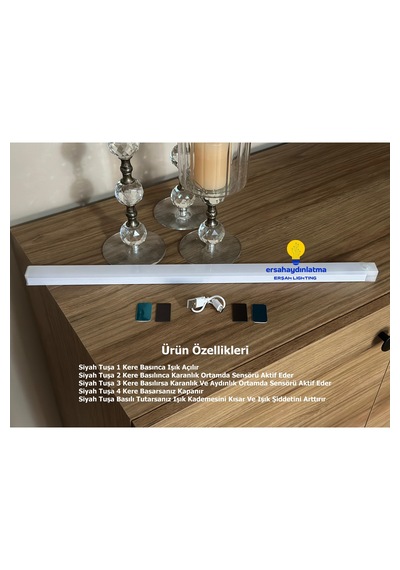 Hareket Sensörlü Led Işık 50 Cm Gün Işığı
