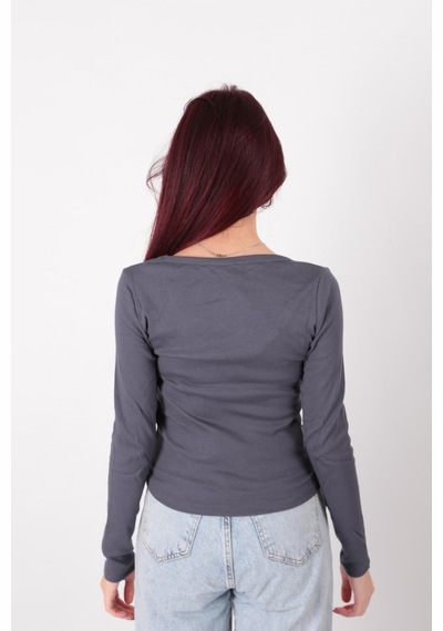 Busem S0015897 Kadın Bluz Antrasit