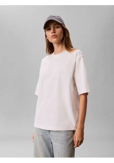 Calvin Klein Ss Coolıng Jersey Re, Yaf Beyaz Kadın T-shirt