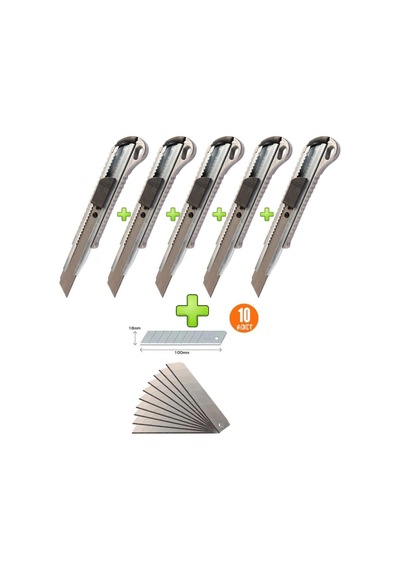 Metal Maket Bıçağı Eko 18 Mm 5 Adet