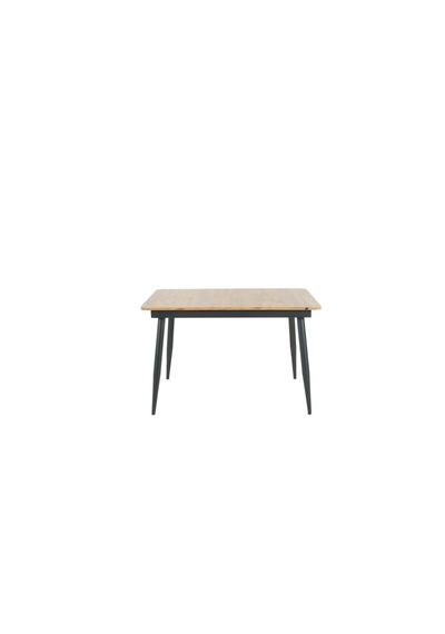 Pera Açılır Mutfak Ve Yemek Masası Siyah Metal Ayaklı Suntalam 120x80 Cm Ceviz