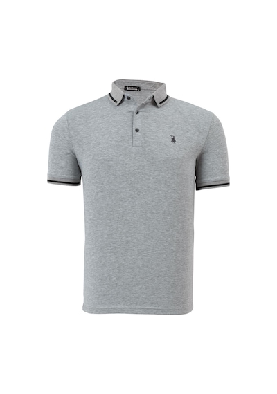 T8586 Dewberry Erkek Polo Yaka T-shırt-gri