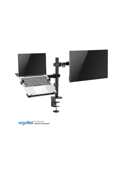 Ergoflex A74l Amortisörlü 17-27 Monitör Tutucu Ve 10-17 Laptop Standı