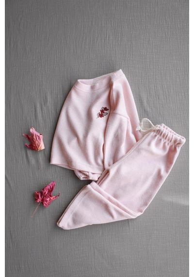 Oh La La Koala Pudra Pastel Soft Touch Alt Üst Takım Pembe