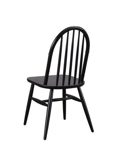 Rustica Classic Ahşap Yemek Sandalyesi Siyah