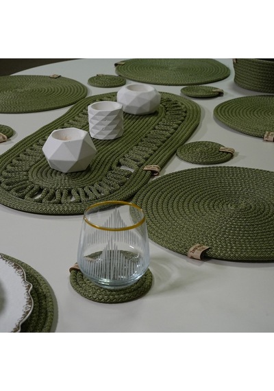 Supla Zdh-120 Yuvarlak Zengin Set Runner Haki