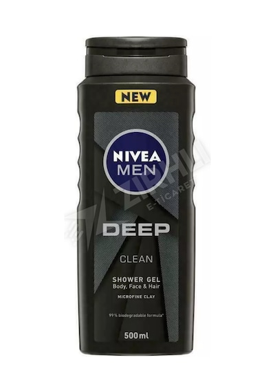 3 Adet Nivea Men Deep Clean Maxxtech Duş Jeli 500 Ml Diğer