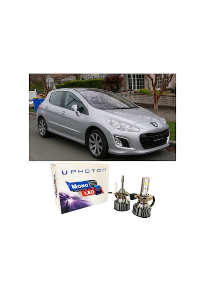 Peugeot 308 Kısa Far Ampulü H7 Mono Yeni Seri Beyaz 2007-2013