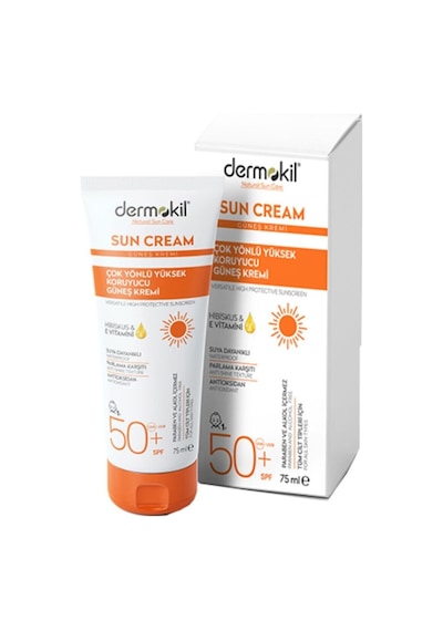 Dermokil Sun Cream Çok Yönlü Yüksek Koruyucu Güneş Kremi SPF 50+ 75 ML
