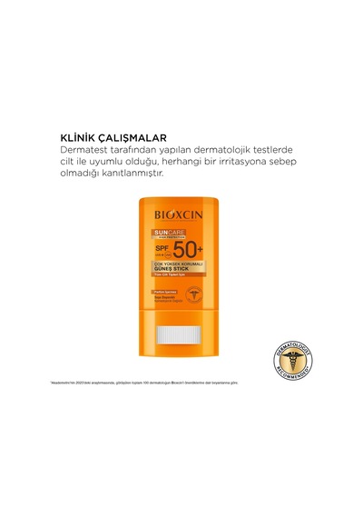 Bioxcin Stick Spf 50 Hassas Bölgeler İçin Yüksek Korumalı Güneş Kremi, 15 G Sku: Smg8690010415073