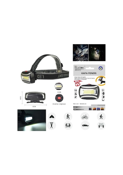 Ultra Smd Kafa Feneri Wt-317 Açık Kırmızı