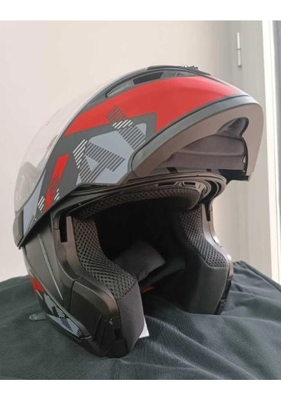 Kc 902 Full Face Çene Açılır Güneş Vizörlü Motosiklet Kaskı L Beden Siyah Kırmızı Gri Siyah - Kırmızı Kc 902 Full Face Çene Açılır Güneş Vizörlü Motosiklet Kaskı L Beden Siyah Kırmızı Gri Siyah - Kırmızı