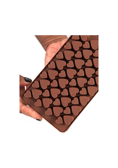 Mini Kalp Figürlü Silikon Çikolata, Kek , Dondurma Kalıbı Model 2 Goldcakes