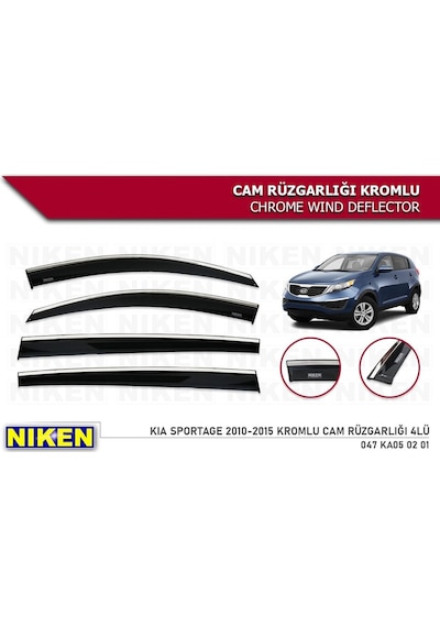 Kia Sportage Kromlu Cam Rüzgarlığı Niken 2010-2015