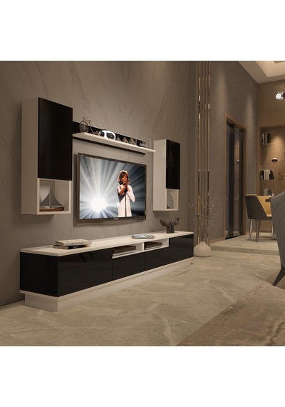 Decoraktiv Trendstyle 5220das Slm Tv Ünitesi Tv Sehpası Beyaz - Siyah