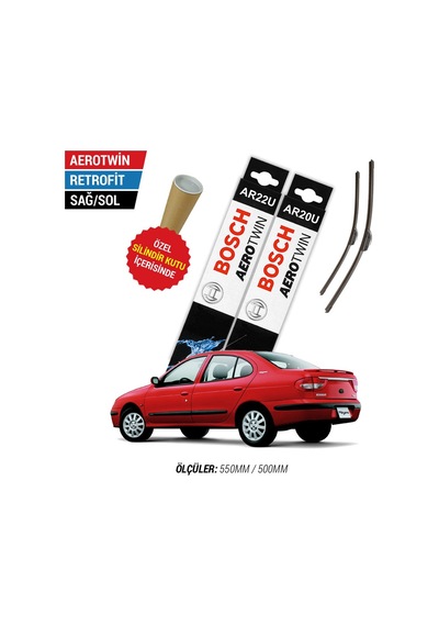 Bosch Aerotwin Renault Megane 1 Silecek Takımı (1996-2002)