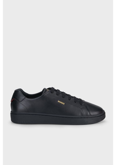 Hugo Deri Logolu Sneaker Ayakkabı Erkek Ayakkabı 50569002 007 Siyah