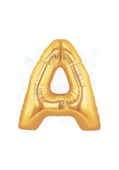 Nedi Balon Folyo 40 Harf Altın A 02125 Çok Renkli